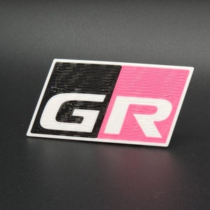 Custom Color GR Emblem Badge 3d Printed