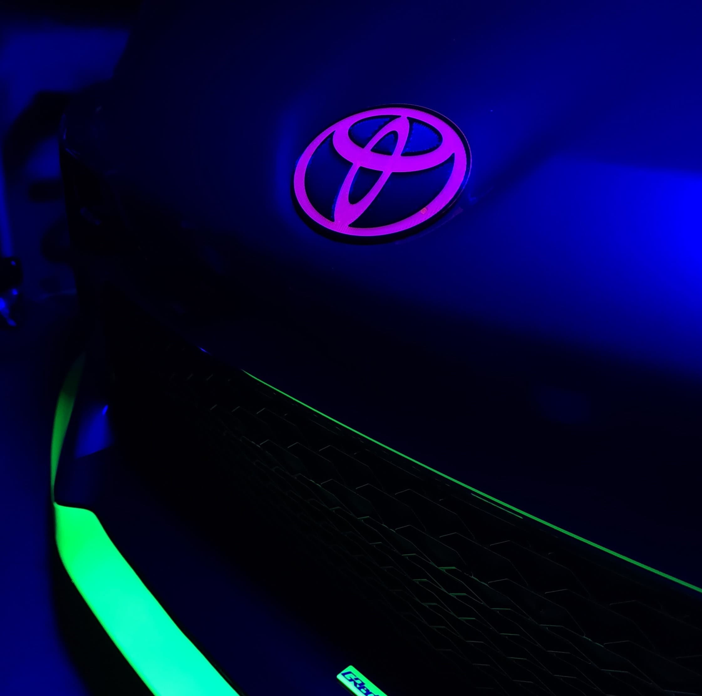 Custom Color Toyota Emblem Badge 3d Printed - Etsy