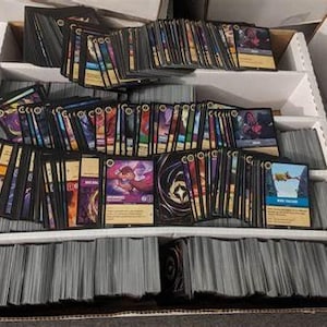 100 cartes en vrac Lorcana TCG assorties - Sans hologramme et sans doublons