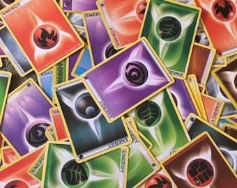 Huge Assortment Pokemon TCG 100 Energy Card Lot