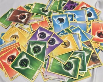 Huge Assortment Pokemon TCG 50 Energy Card Lot