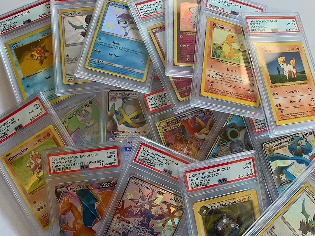 Mystery Pokemon Graded PSA Card Etsy
