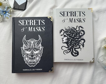 Secrets & Masks Hardcover Book Set – Dark Dramione Romance Fanfiction by Emerald Slytherin | BookTok Collector Black and White Edition