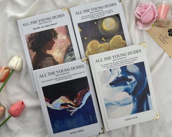 All The Young Dudes Hardcover Book Set – Sirius’ Perspective Collector Edition, Minimalist Art Covers, BookTok Marauders Fanfic Series