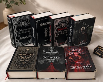 3 en 1 Manacled: Historia completa en tapa dura, fanfiction romántico de Dramione, Draco Malfoy x Hermione Granger, coleccionista, portadas ilustradas, BookTok