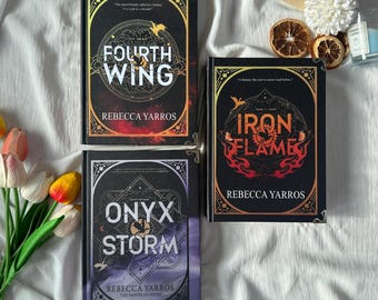 Fourth Wing Hardcover Book Set  by Rebecca Yarros – Empyrean Series Collector Edition, Fantasy Dragon Romance Hardcover, BookTok Fantasy