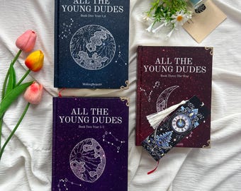 All The Young Dudes Hardcover Book Set – Marauders Era Wizard School Fantasy Starry Cover Collection, Romance BookTok Viral Gift