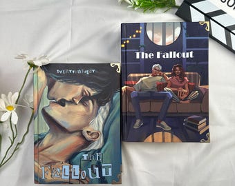 The Fallout Hardcover Book – Dramione Fanfiction Romance Enemies to Lovers Illustrated Cover – Hermione Granger x Draco Malfoy BookTok