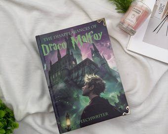 The Disappearances of Draco Malfoy Hardcover Book by Speechwriter – Dark Fantasy Romance Fanfic Edition – Wizarding Booktok Collector Gift