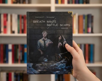 Breath Mints Battle Scars Cover 1 Book, Fan made Hardcover Book, Book Rebinding, Gift for Book Lovers