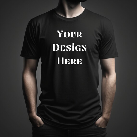 Black t shirt mockup t shirt on human mockup blank t shirt black t shirt mockup black t shirt simple background