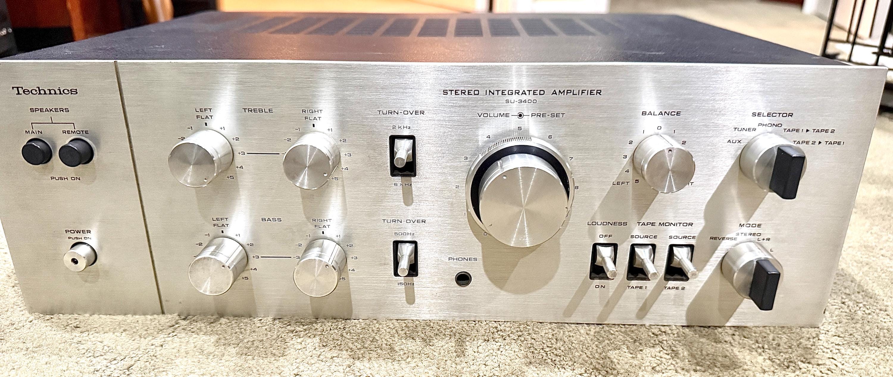 Vintage Technics Model SU-3400 Integrated Amplifier - Etsy
