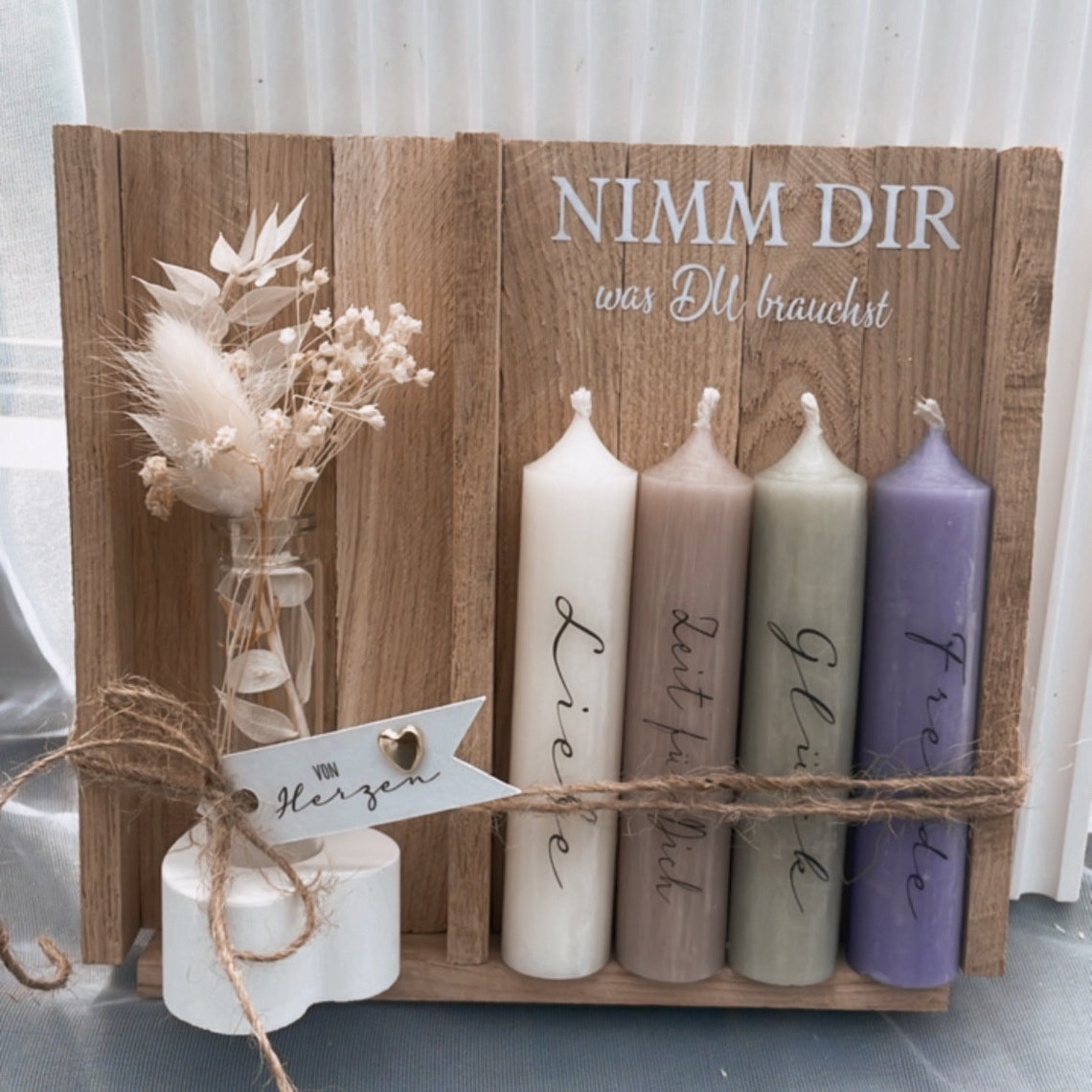 Kerzen Geschenk Nimm dir was du brauchst Geburtstag - Etsy.de