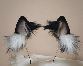 Fascia Con Orecchie Di Gatto, Volpe E Lupo In Finta Pelliccia - Accessorio Originale Per Halloween
