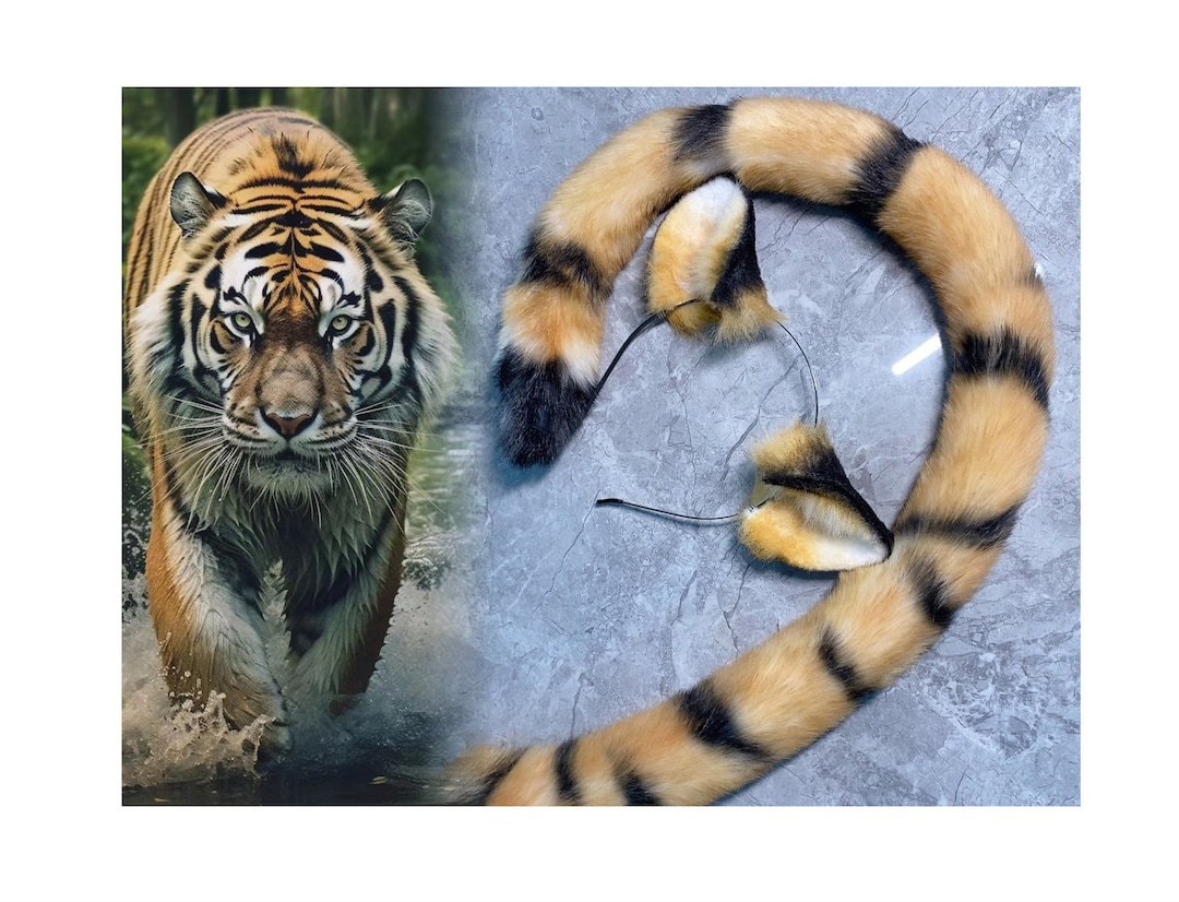 Fascia Per Capelli Con Orecchie Di Gatto - Pelliccia Finta, Costume Halloween E Cosplay - Foto 3