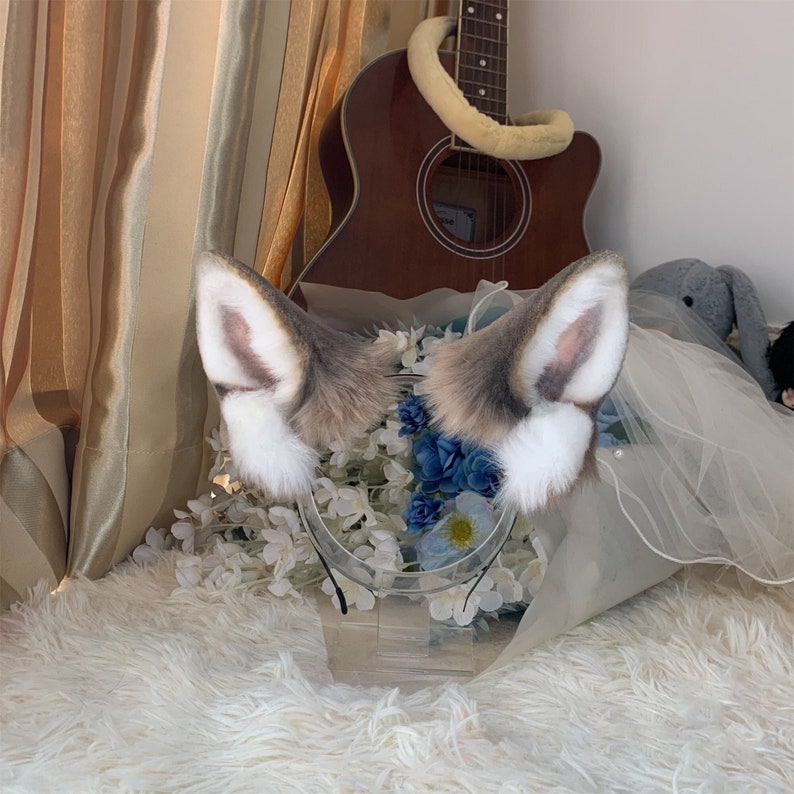 Handmade Wolf Dog Ears Headband Furry Wild Animal Ears Etsy