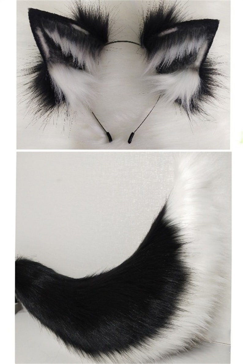 Handmade Wolf Fox Dog Tail Furry Fursuit Faux Fur Cute Animal Tail ...