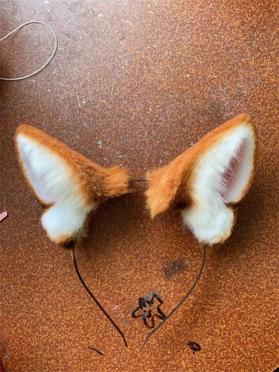 Corgi Ears Headband Cosplay Corgi Brwon Dog Ears Hairband Cute Puppy Ears Dog Csstume. Halloween Furry Faux Fur Etsy