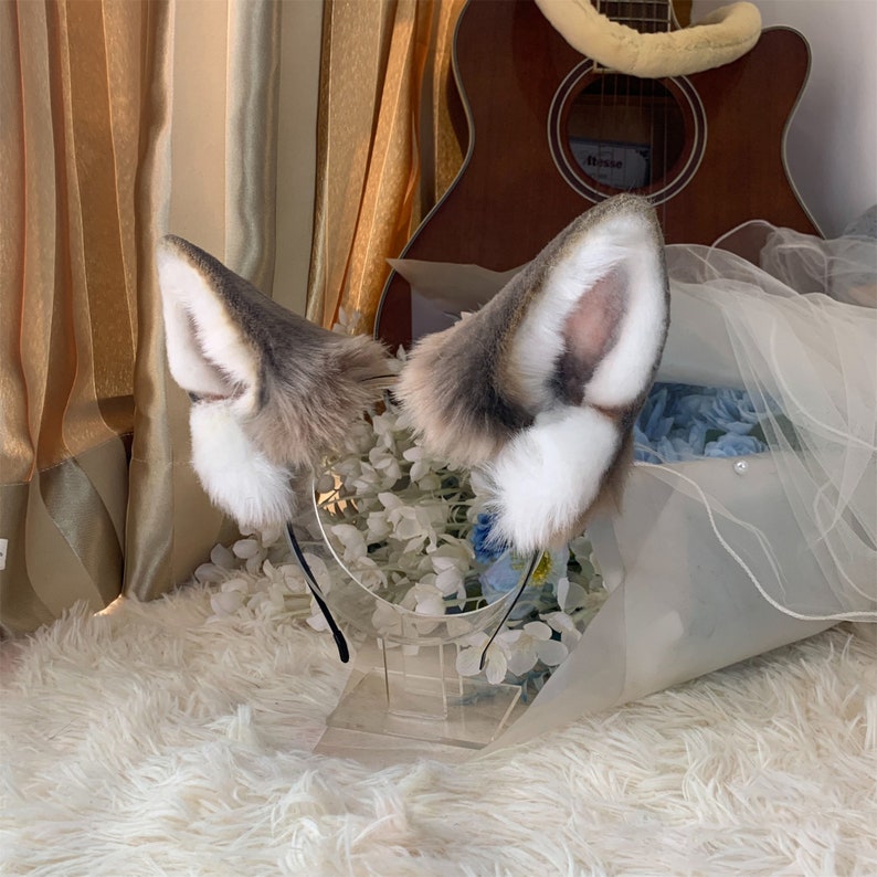 Handmade Wolf Dog Ears Headband Furry Wild Animal Ears Etsy