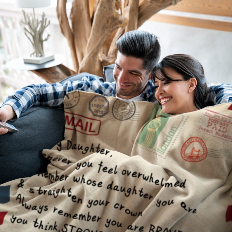 Christmas Present, Gifts for Daughter From Dad to My Daughter Blanket