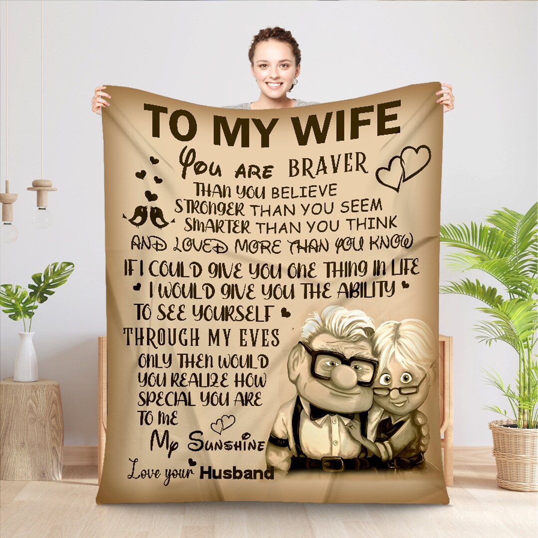 Christmas Present, Personalized Customized Blanket Gift From Husband to