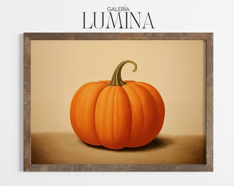 Rustikale Kürbis-Ölgemälde Druck: Herbst-Ernte-Dekor (digitale druckbare Kunst)