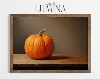 Rustikales Kürbis Ölgemälde Herbst Ernte Dekor Herbst Kürbis Kunstwerk Thanksgiving & Halloween Print Digital druckbare Kunst Frame TV Art 1453