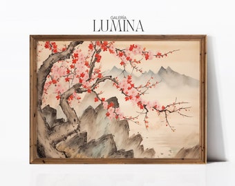 日本の桜の芸術 日本木版画風景画（J171）a - Etsy 日本