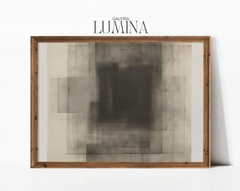 Geometric Abstract Drawing Vintage Dark Abstract Verso Canvas Painting Contemporary Abstract Wall Art Digital Printable Art Frame TV Art 326