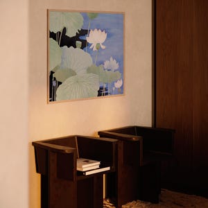 Lotus Flower Meticulous Painting Chinese Traditional Painting Gongbi Painting Asian Botanical Art Fine Art Hand-painted Oil on Silk Intricate Details Delicate Brushstrokes Elegant Floral Art Traditional Chinese Art Lotus Blossom Nature-Inspired