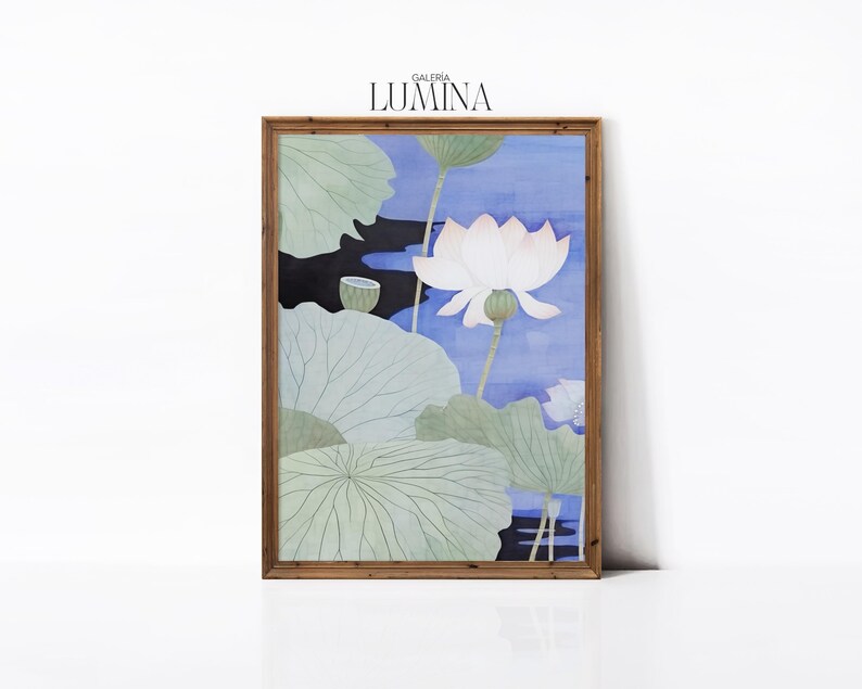 Lotus Flower Meticulous Painting Chinese Traditional Painting Gongbi Painting Asian Botanical Art Fine Art Hand-painted Oil on Silk Intricate Details Delicate Brushstrokes Elegant Floral Art Traditional Chinese Art Lotus Blossom Nature-Inspired