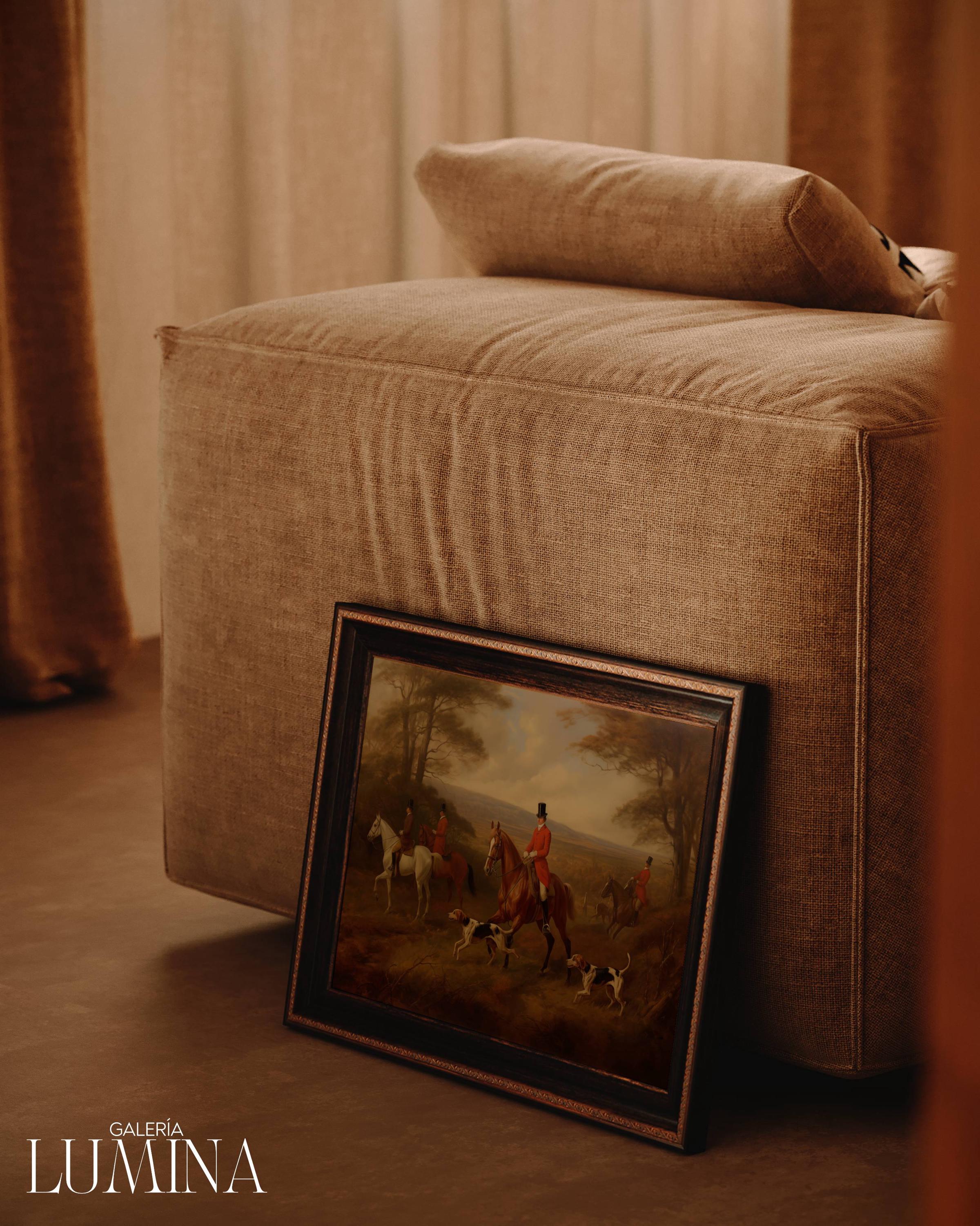 Vintage Equestrian Print Set: English Hunting Scene Wall Art (digital ...