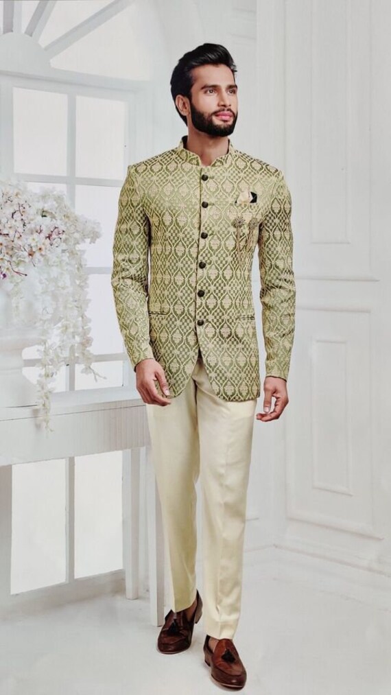 Buy Indian Ethnic Stylish Jodhpuri Suit for Men Jodhpuri Blazer for Wedding Bandhgala Suit for Men Online in India Etsy