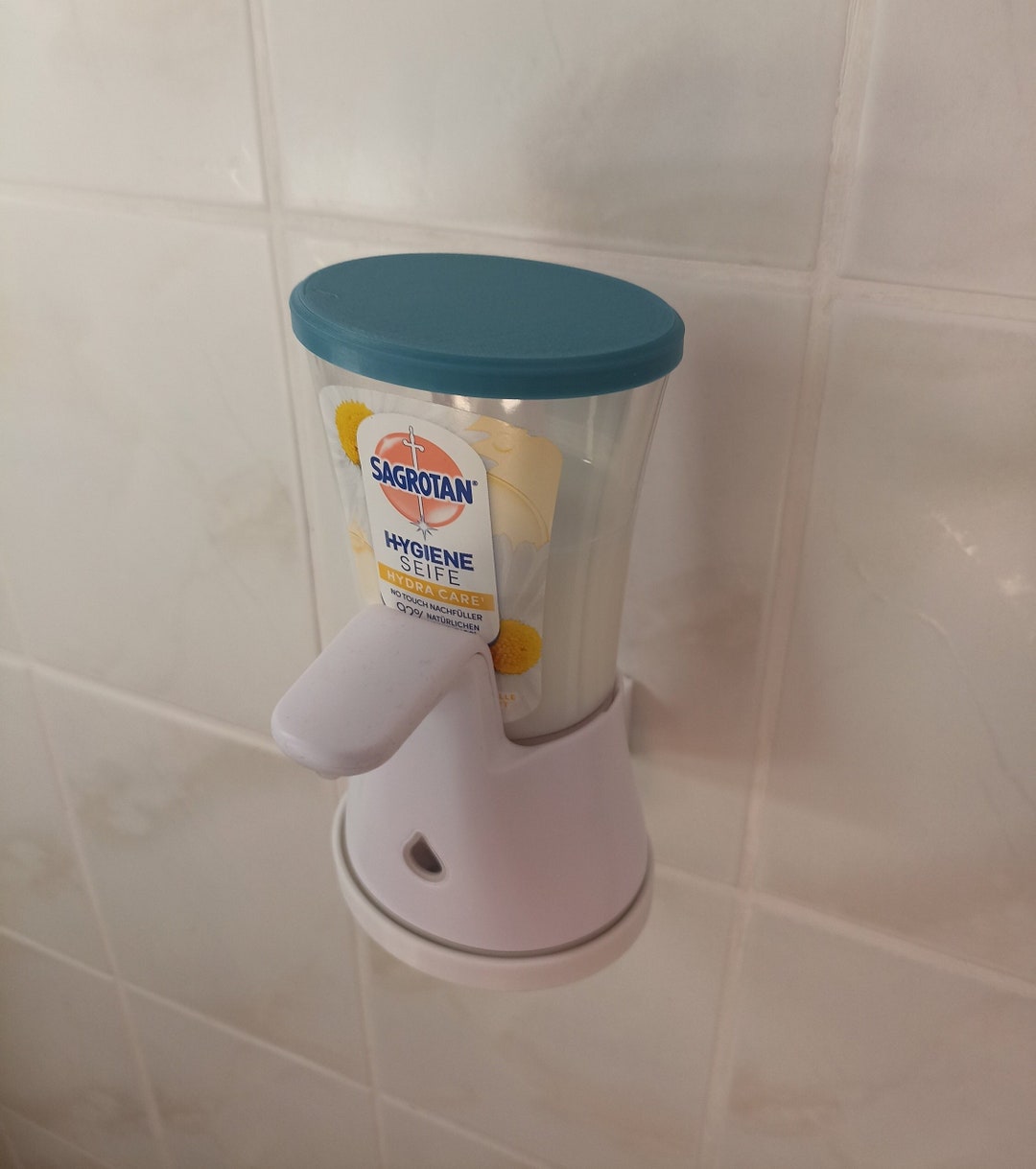 Sagrotan Dettol Halterung Wandhalterung Mit Kleber Für Sagrotan / Dettol No Touch Seifenspender – Praktisch & Platzsparend Deckel Sagrotan No Touch