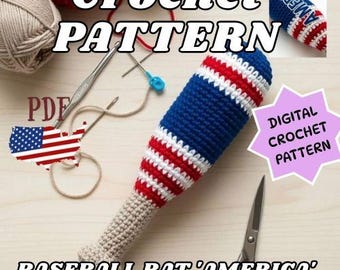Haakpatroon honkbalknuppel amigurumi - pdf digitale download en videotutorial