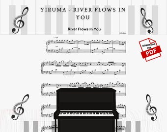 Bladmuziek Yiruma River Flows in You: romantische piano (pdf-download)