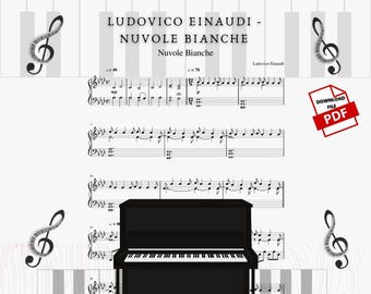 Ludovico Einaudi - Nuvole Bianche Partitura para piano (Descargar PDF)
