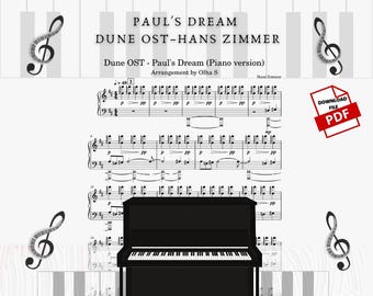 Paul's Dream - Dune OST bladmuziek voor piano door Hans Zimmer (pdf)