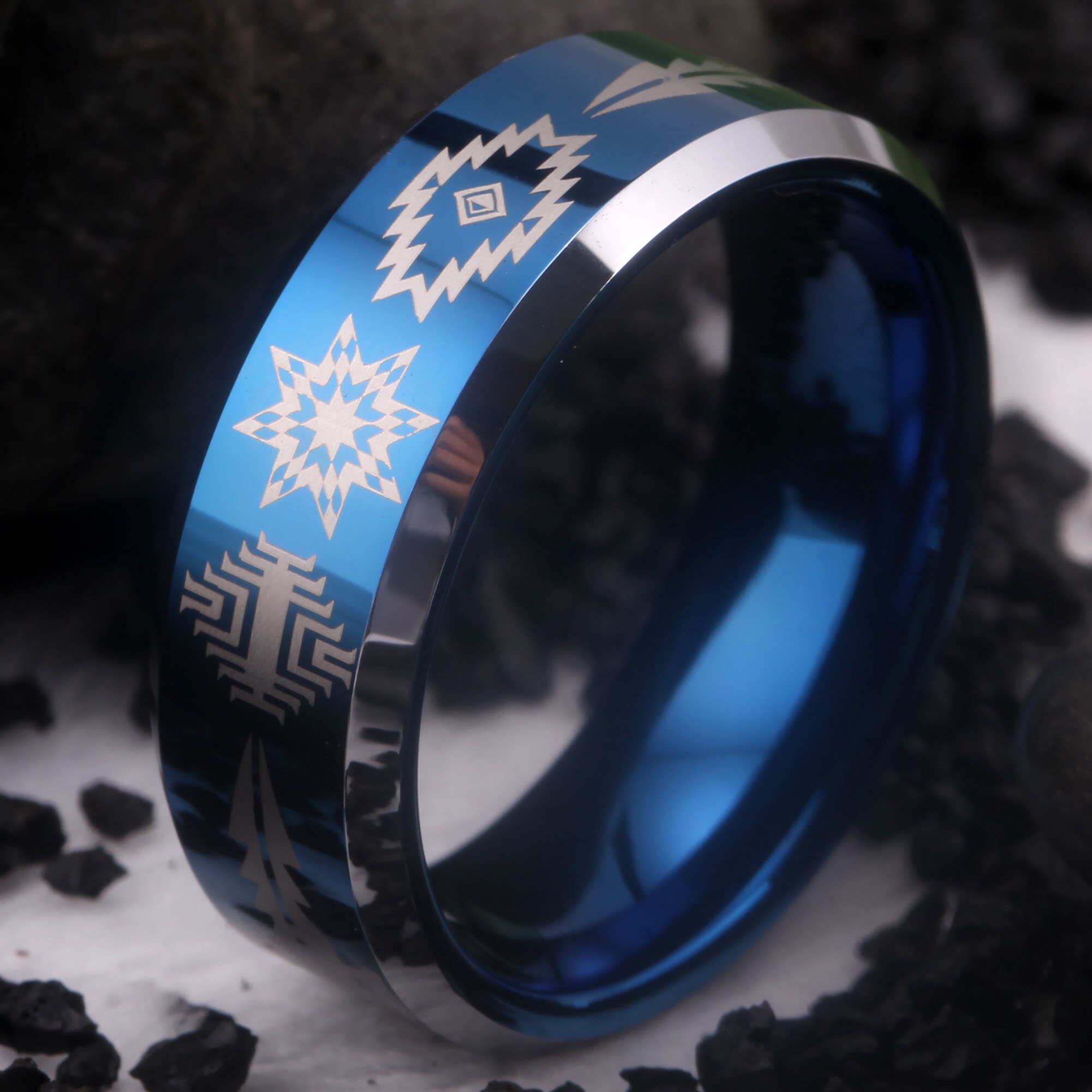 Go traditional with best sale native american wedding rings