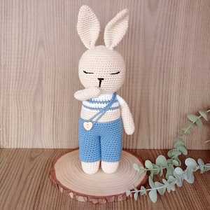 Cuddly Toy Rabbit, Amigurumi Rabbit, Rabbit for  a Gift Baby,Crochet Rabbit,Handmade Rabbit,Cuddly Toy,Easter Bunny