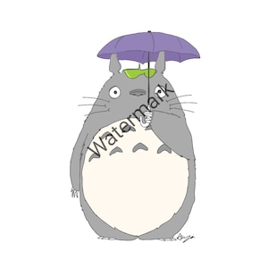 My Neighbor Totoro Digital Art Print Anime