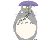 My Neighbor Totoro Digital Art Print Anime