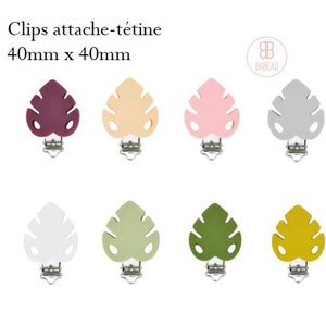 Clip per ciuccio con foglie in silicone