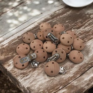 Clip per ciuccio in legno 30mm