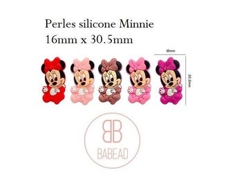 Perlina in silicone stile Minnie