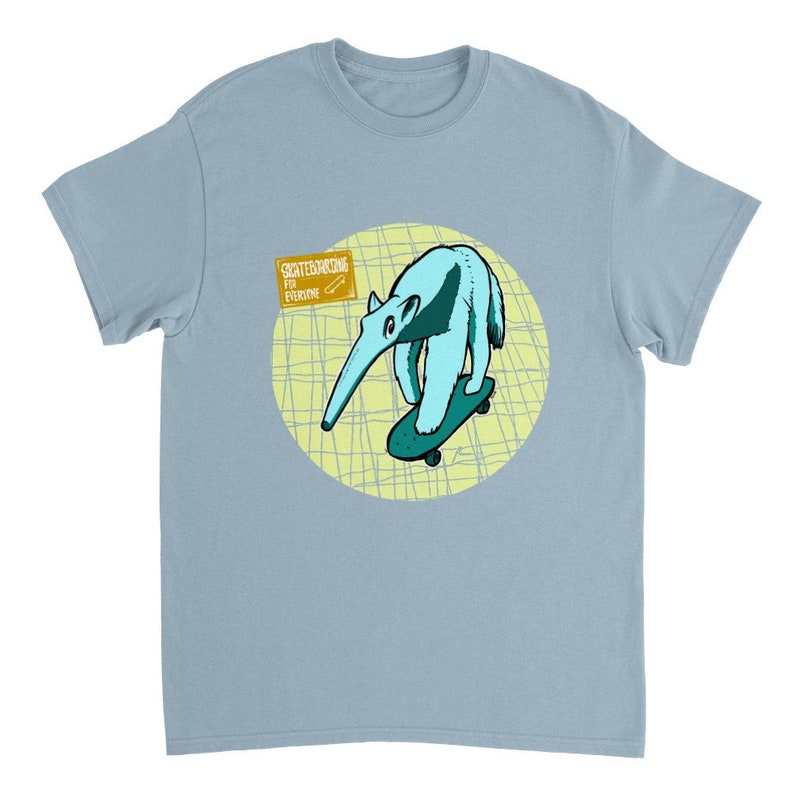 Anteater Skateboarding for everyone Heavyweight Unisex Crewneck T-shirt image 4