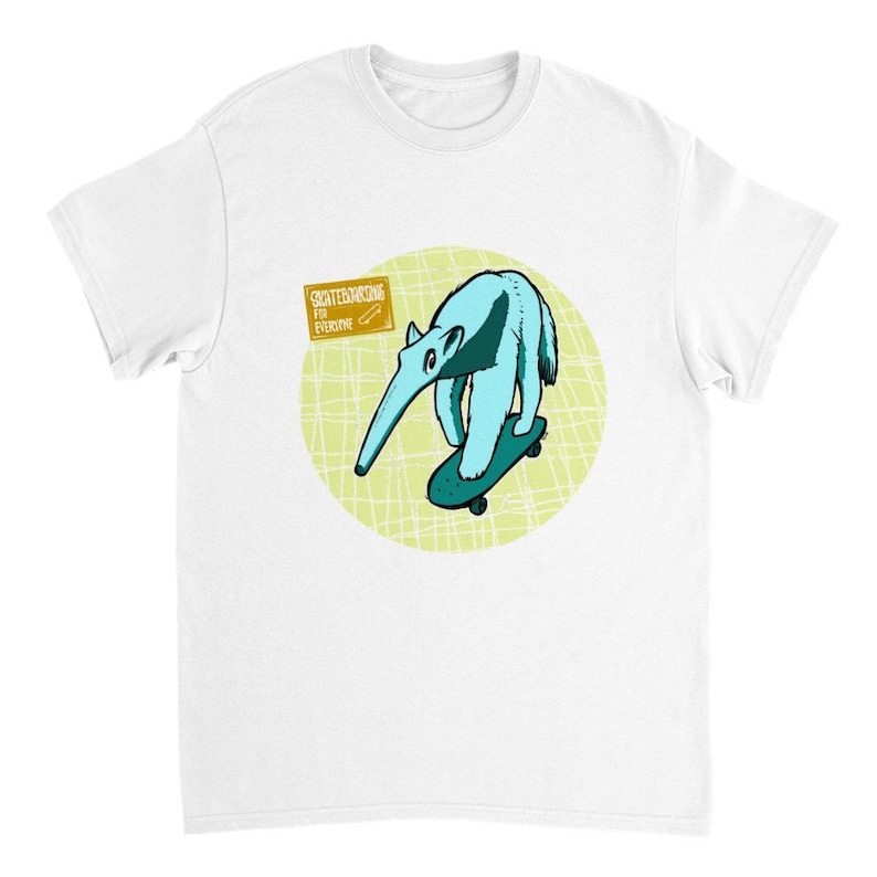 Anteater Skateboarding for everyone Heavyweight Unisex Crewneck T-shirt image 6