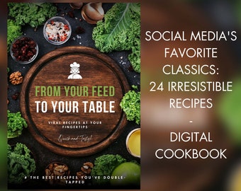 COOKBOOK I Social Media Recipes, Digital Cookbook, TikTok Made Me Do It, Simple Recipes, Recipe Book, Viral Recipes of All Time