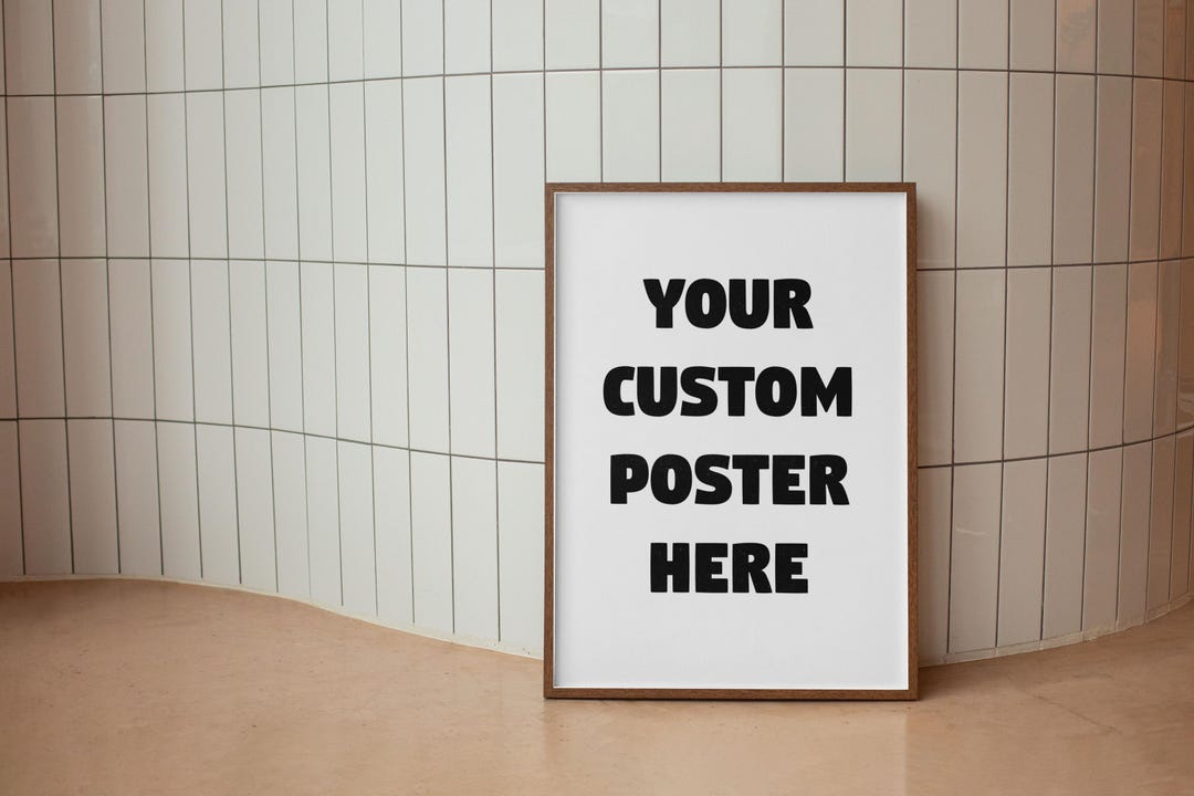 Custom Poster Sign Your Custom Poster, Custom Poster for Your Company, Exclusive, Digital ...