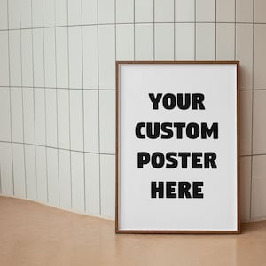 Seu pôster personalizado, pôster personalizado para sua empresa, exclusivo, download digital, pôster personalizado com logotipo da empresa, impressão personalizada